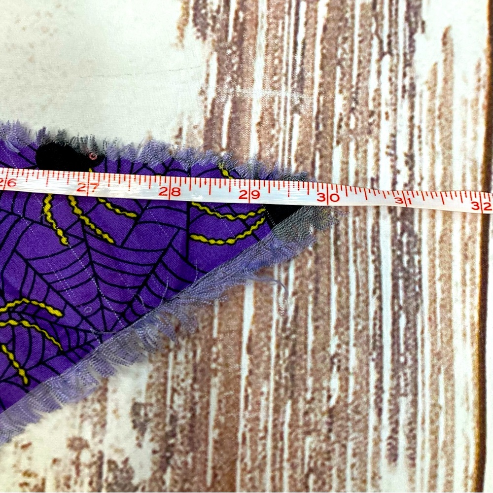 Dog Bandana Halloween Graphics Dark Purple Spiders & Spiderwebs Sz OSFM - Picture 5 of 9